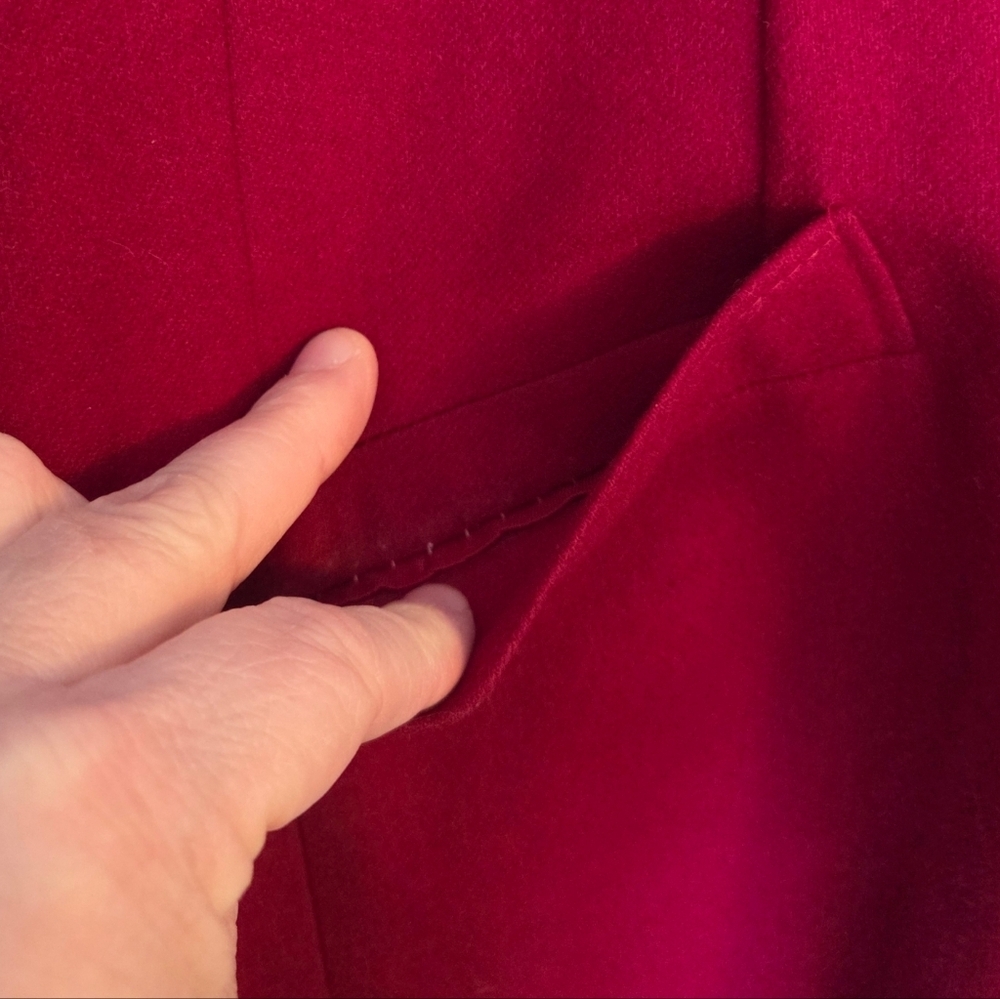 Vintage Miss Pendleton Red Wool Women's Jacket Size 12 - Picture 6 of 9
